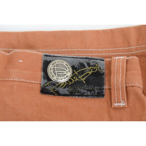 Rare! VTG 90s BLUEBOY Jean Shorts W34 L26 Skating Hip Hop Cartoon Graphic - Picture 9 of 14